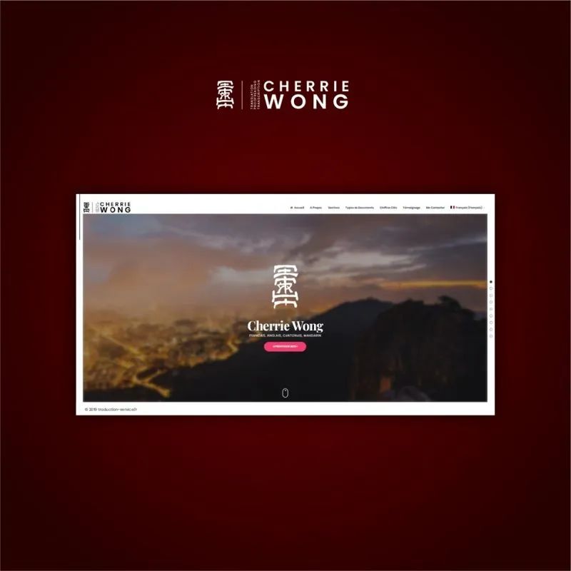 Cherrie Wong, identité et site